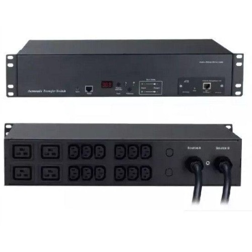 Блок розеток ATS-R-228H1622-Intelligent управл. ATS 19дюйм с SNMP-интерфейсом для IP-контроллера гор