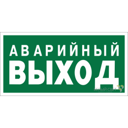 Знак безопасности NPU-6030.E23 "Аварийный выход" Белый свет a20613