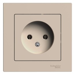Розетка AtlasDesign 16А без заземл. в сборе песочн. SE ATN001240