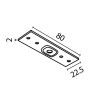 Планка соединительная для магнитного шинопровода Maytoni TRA034C-21W
