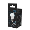 Лампа светодиодная Black 7Вт A60 грушевидная 6500К холод. бел. E27 710лм GAUSS 102502307