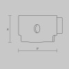 Комплект заглушек для профиля ALM011S-2M/ ALM-6114-S-2M (уп.10шт) Maytoni ALM011EC