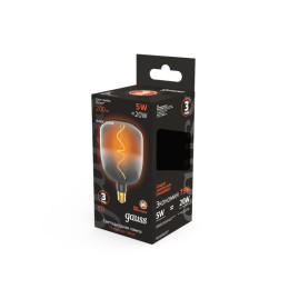Лампа светодиодная филаментная Black Filament 5Вт V140 1800К тепл. бел. E27 200лм GAUSS 1008802105