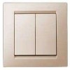 Выключатель 2-кл. СП Simon 15 16А IP20 сл. кость Simon 1590398-031