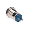 Кнопка антивандальная d12 Фикс (2с) OFF-ON выпуклая (A12-B2) Rexant 36-3152