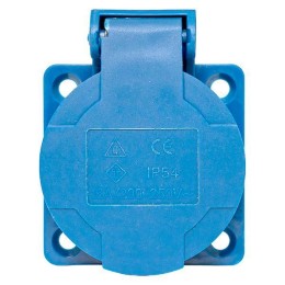 Розетка панельная 112 скрытая 2P+PЕ 16А 220В IP44 с защ. крышкой  EKF ps-112-16-220