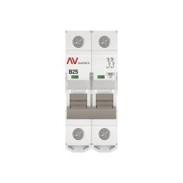 Выключатель автоматический модульный 2п B 25А 10кА AV-10 AVERES EKF mcb10-2-25B-av