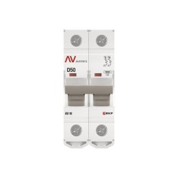 Выключатель автоматический модульный 2п D 50А 10кА AV-10 AVERES EKF mcb10-2-50D-av