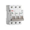 Выключатель автоматический модульный 3п B 2А 10кА AV-10 AVERES EKF mcb10-3-02B-av