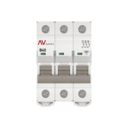 Выключатель автоматический модульный 3п B 40А 10кА AV-10 AVERES EKF mcb10-3-40B-av