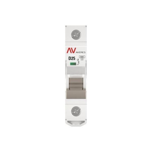 Выключатель автоматический модульный 1п D 25А 6кА AV-6 AVERES EKF mcb6-1-25D-av