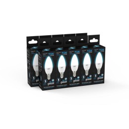 Лампа светодиодная Black 9.5Вт свеча 6500К холод. бел. E14 950лм GAUSS 103101310