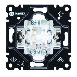 Выключатель проходной 1-кл. Cellia с подсветкой механизм Makel 2200106