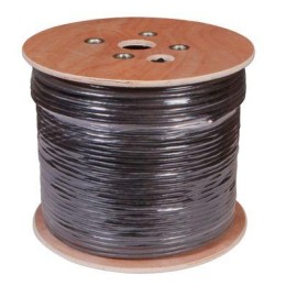 Кабель витая пара U/UTP CAT 5е PE 10PR 24AWG OUTDOOR SOLID черн. (уп.305м) Rexant 01-1121-R