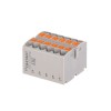 Блок распределительный зажим push-in 12 точек подключения 25кв.мм сер. DKC DTP1-012-04SPUG