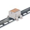 Блок распределительный зажим push-in 12 точек подключения 25кв.мм сер. DKC DTP1-012-04SPUG