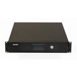 Полка (ящик) для документов 2U 88х483х460мм (ВхШхГ) (RAL 9004) TDR3-2U-460-RAL9004 черн. Hyperline 4