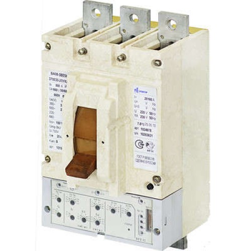 Выключатель автоматический 3п 160А ВА08-0405С-331810-20 УХЛ3 660В короткие вывода Контактор 1024142