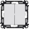 Переключатель 2-кл. СП Valena Life 10А IP20 250В с лицев. панелью безвинтов. зажимы механизм бел. Le