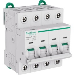 Выключатель автоматический 4п C 10А 6кА Systeme9 400В SE S9F22410