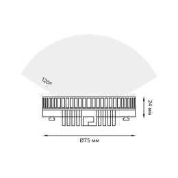 Лампа светодиодная Black 6Вт таблетка 6500К холод. бел. GX53 530лм GAUSS 108008306