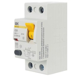 Выключатель дифференциального тока (УЗО) 2п 63А 300мА тип ACS ВД1-63S KARAT IEK MDV12-2-063-300
