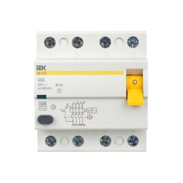 Выключатель дифференциального тока (УЗО) 4п 40А 300мА тип ACS ВД1-63S KARAT IEK MDV12-4-040-300