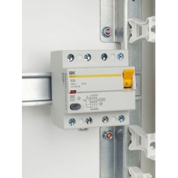 Выключатель дифференциального тока (УЗО) 4п 63А 100мА тип A ВД1-63 KARAT IEK MDV11-4-063-100