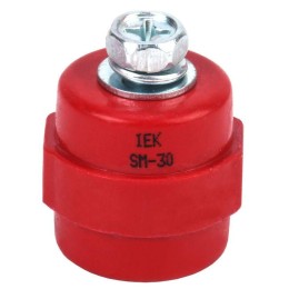 Изолятор SM30 (М8) силовой с болтом IEK YIS11-30-08-B