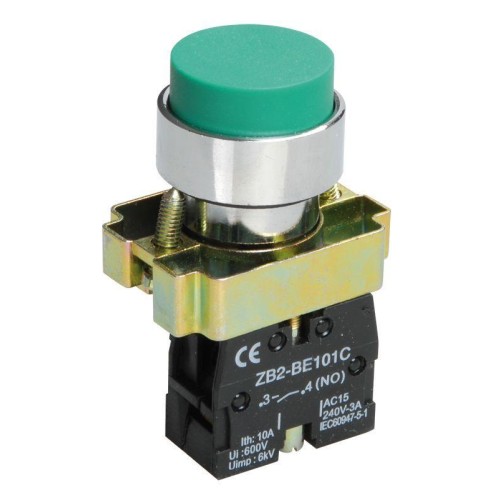 Кнопка LAY5-BL31 1НО без подсветки зел. KARAT IEK BBT70-BL-K06