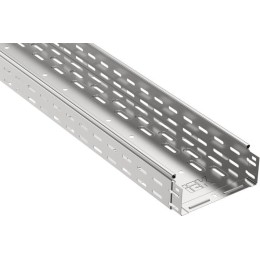 Лоток листовой перфорированный 300х80 L3000 сталь 0.8мм крашен. IEK CLPK10-080-300-3