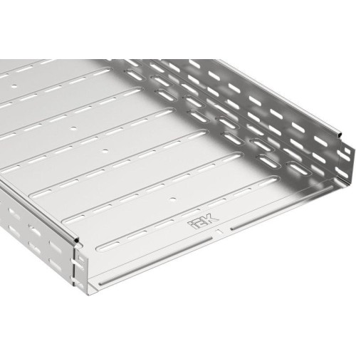 Лоток листовой перфорированный 400х80 L3000 сталь 1мм крашен. IEK CLPK10-080-400-3