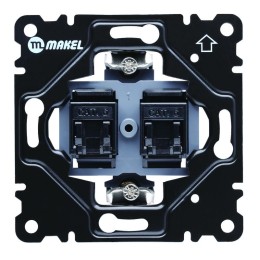 Розетка компьютерная 2-м Cellia механизм Makel 2200632