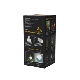 Лампа светодиодная Black 12Вт A80 грушевидная 3000К тепл. бел. E27 900лм авар. аккум. Li-Ion GAUSS 1