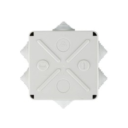 Коробка распаячная ОП 100х100х50 IP44 KM41233 (6 каб. ввод.) IEK UKO11-100-100-050-K41-44
