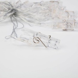 Гирлянда светодиодная "Прищепки" 5м 30LED тепл. бел. 2Вт 220-240В IP20 Neon-Night 303-032