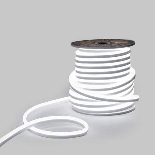 Шнур светодиодный гибкий неон LED SMD 120LED/м бел. (уп.50м) Neon-Night 131-055