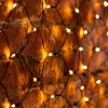 Гирлянда светодиодная "Сеть" 2х1.5м 288LED тепл. бел. 24Вт IP65 провод ПВХ черн. Neon-Night 215-026