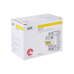 Выключатель автоматический дифференциального тока 2п B 16А 30мА тип A 4.5кА АД-12М KARAT IEK MAD12-2