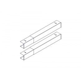 Systeme Electric Продольный кабельный канал для шкафов серии Uniprom, боковой, черный, 2шт
