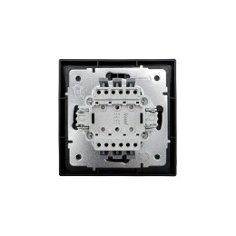 Выключатель проходной 2-кл. СП ZIMA IP20 10А безвинт. зажим черн. бархат LEZARD 704-4288-106QC
