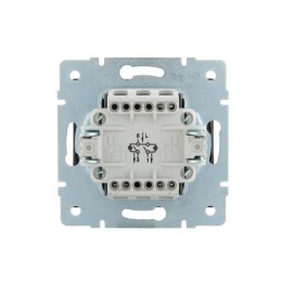 Выключатель 2-кл. Rain с подсветкой механизм матов. черн. графит LEZARD 703-4188-112