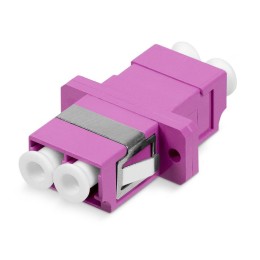 Соединитель проходной DLC-DLC-MM-OM4 LC-LC duplex MM-OM4 (SC Adapter Simplex dimension) для многомод