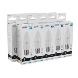 Лампа светодиодная Elementary 12Вт свеча 6500К холод. бел. E27 950лм GAUSS 30232