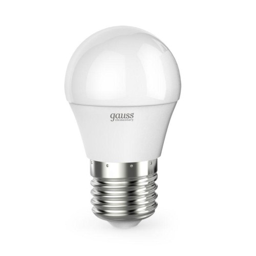 Лампа светодиодная Elementary 10Вт P45 шар 6500К холод. бел. E27 750лм GAUSS 53230