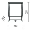 Светильник Row 9Вт 3000К IP44 бра настен. Maytoni O448WL-L9GF3KSR