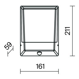 Светильник Row 9Вт 3000К IP44 бра настен. Maytoni O448WL-L9GF3KSR