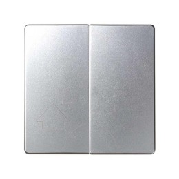 Клавиша двойная для 75396-39 Simon82/82Nature алюм. 82029-33