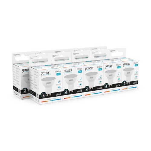 Лампа светодиодная Elementary 11Вт MR16 софит 4100К нейтр. бел. GU10 850лм GAUSS 13621