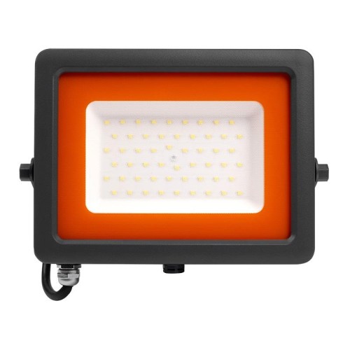 Прожектор светодиодный PFL-S2 50Вт 6500К IP65 220–240В ДО с клапаном закален. матов. стекло сер. Pro